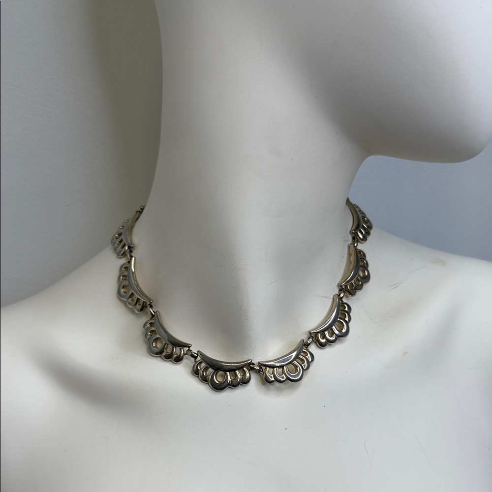 Vintage Monet Crown Motif Necklace